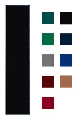 Accuplay Pre Cut Worsted Fast Speed Pool Felt - Billiard Cloth Black For 9' Table 